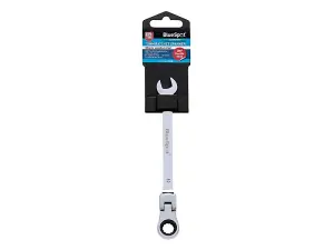 BlueSpot Tools 180 degree Flexible Head Ratchet Spanner 10mm