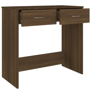 Berkfield Desk Brown Oak 80x40x75 cm Engineered Wood