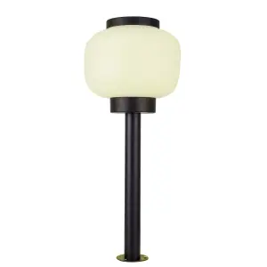 Luminosa Lamtam Outdoor Bollard Black, Opal, IP44