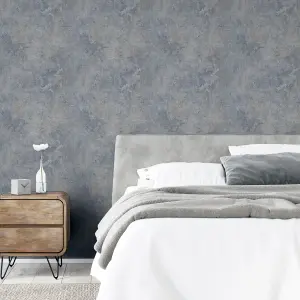 Modern Raffia Natural & Grey Wallpaper