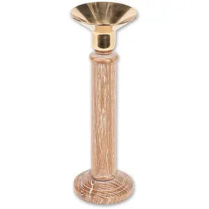 DeLuxe Wide Rimmed Solid Brass Candle Cup