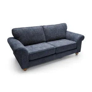 Ingrid 3 Seater Sofa in Dark Blue