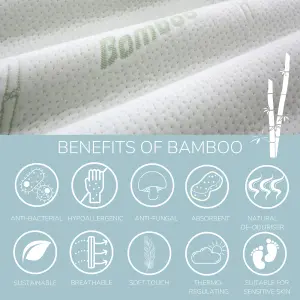 Memory Foam Bamboo Pillow - 1 pack