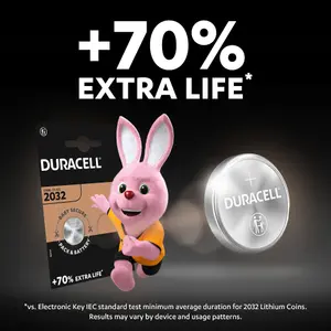 Duracell CR2032 Batteries, Pack of 2