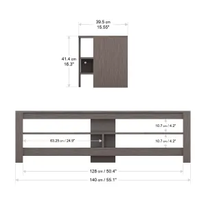 AVF Calibre 1.4m TV Stand, for TVs up to 65" - Grey Oak