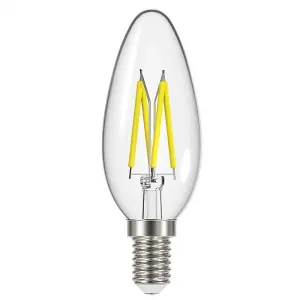 Energizer 4w SES 2700k Clear LED Filament Candle Bulb - Extra Warm White