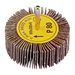 Draper  Abrasive Flap Wheel, 80 x 30mm, 80 Grit 76467