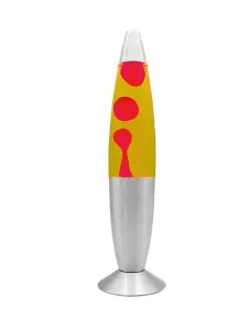 16inch Wax Lava Lamp Mood Motion Relaxation Lighting Bedroom & Living Room Decor - Yellow / Red