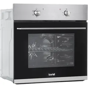 60cm Steel Integrated Electric Oven with Fan and Grill - 55L Capacity