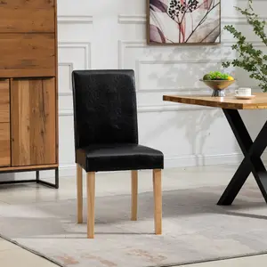 Maiolo Vegan Leather Dining Chairs - Set of 2