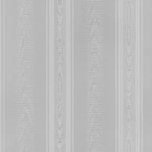 Galerie Simply Silks 4 Metallic Silver Medium Moire Stripe Embossed Wallpaper