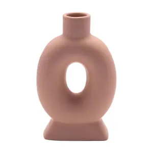 Hestia Dusky Pink Oval Style Vase