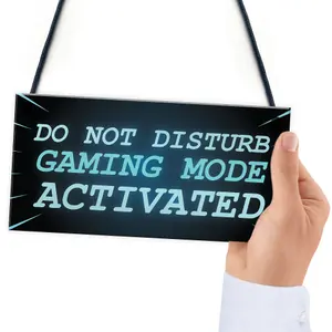 NEON EFFECT Do Not Disturb Sign Funny Gaming Sign For Man Cave Games Room