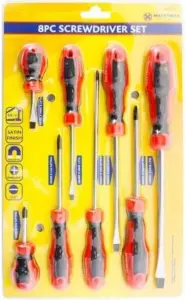 8Pc Heavy Duty Screwdriver Set Magnetic Cr-V Phillips Flat Tool Grip Workshop