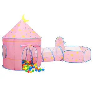 Berkfield Children Play Tent with 250 Balls Pink 301x120x128 cm