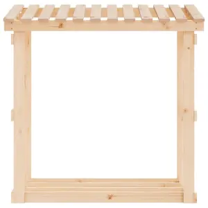 Berkfield Firewood Rack 108x64.5x109 cm Solid Wood Pine