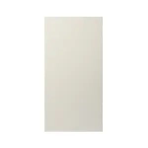 GoodHome Stevia Gloss cream Slab Tall larder Cabinet door (W)600mm (H)1181mm (T)18mm