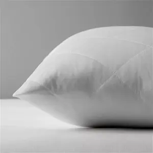 John Lewis ANYDAY Quilted Microfibre Standard Pillow Protector, Pair