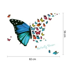 Butterfly Dream home decor, nursery decor, wall stickers, self-adhesive decals Stickers Stock Clearance