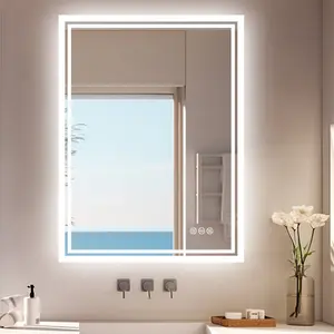 Backlit LED Bathroom Vanity Mirror Anti-Fog 80cm H x 60cm W