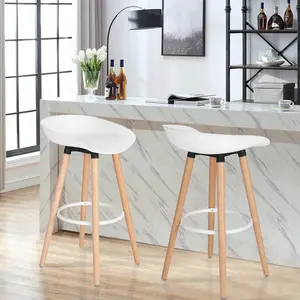 Tata 68cm Bar Stool (Set of 2) White