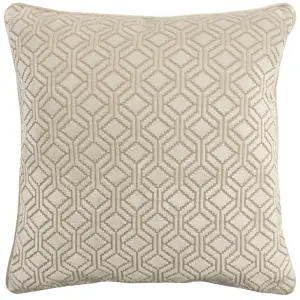 Paoletti Avenue Velvet Jacquard Feather Filled Cushion