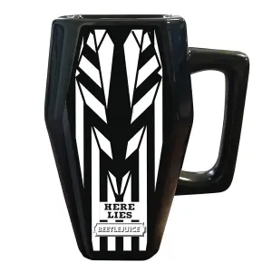 Beetlejuice Coffin Shaped Mug Black/White (One Size)