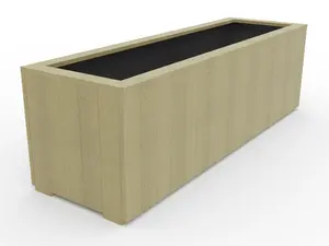 WoodyBloom3 wooden planter, 1600x500x500