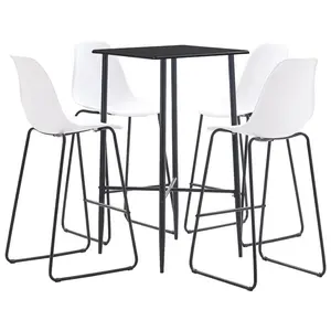 4 - Person Dining Set Black / Blue