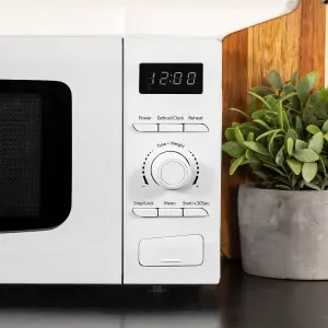 Abode Digital Microwave 700W 20L 5 Power Levels & Defrost White AMD2002-M