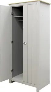 Lexington Two Door Wardrobe - Grey