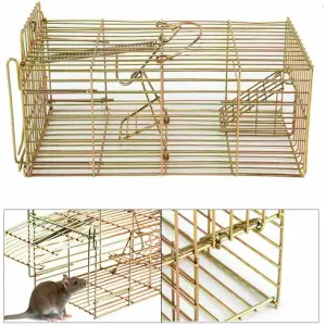 Rat Trap Heavy Duty Reusable Metal Humane Live Multi Catch Mouse Trap Rodent Bait Vermin Rodent Indoor Outdoor & in Garden use