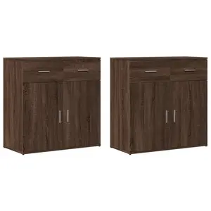 Oree 79cm Sideboard (Set of 2) Brown Oak