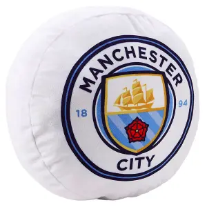 Manchester City FC Filled Cushion White/Blue (One Size)