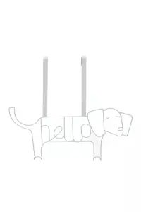 Maison by Premier Kirby White Sausage Dog Hanger