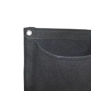 Jardin 9 Pocket Black Fabric Growing bag 23000ml