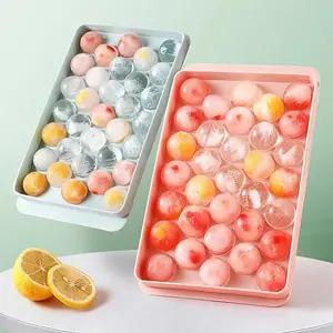 Pink Ice Sphere Trays & Ice Bucket Storage Box includes Scoop