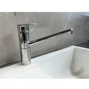 Franke Logos Long Reach Single Lever Swivel Spout Chrome Mixer Kitchen Tap