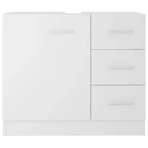 Berkfield Sink Cabinet White 63x30x54 cm Engineered Wood