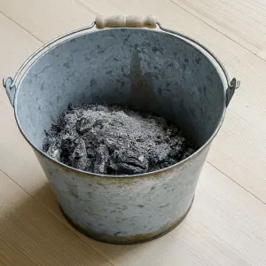 10 litre Galvanised Metal Bucket Handle Plant Pot Coal Planter Strong Steel