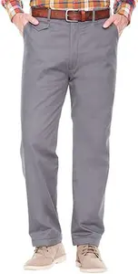 Pegasus Fleece Lined Chino Trouser - Charcoal