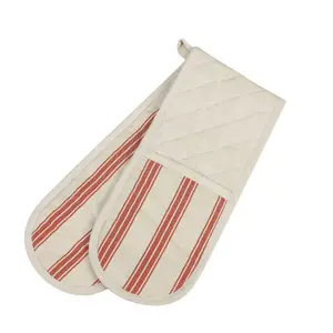 Baker's Stripe Double Kitchen Oven Glove Gift Idea