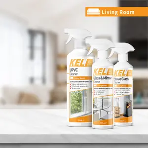 KEL - Stove Glass Cleaner Spray, Dissolves Soot, Grease & Tar, Maintains Oven Doors, Glass Fireplaces & Hearths, - 1 Litre