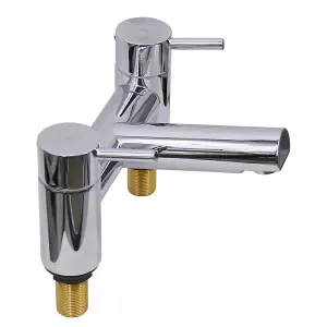 SunDaze Chrome Bath Filler Mixer Tap Designer Bathroom Tub Lever Faucet