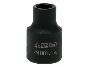 Teng Impact Socket Hexagon 6-Point 3/8in Drive 8mm