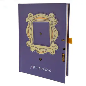 Friends Premium Photo Frame A5 Notebook Purple/Gold (One Size)