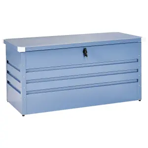 Beliani Storage Box Blue CEBROSA