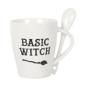 Something Different Basic Witch Ceramic Mug Set White (One Size)