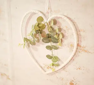 Hanging Heart Wreath With Eucalyptus