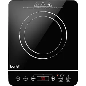 Compact 1 Zone Induction Hob - 2000W Electric Stove with Timer and Safety Features